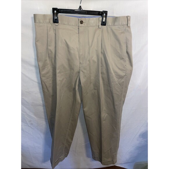 Brooks Brothers Elliot Men’s Dress Chino Pants Size 36x30 Khaki Business Formal - Picture 1 of 12
